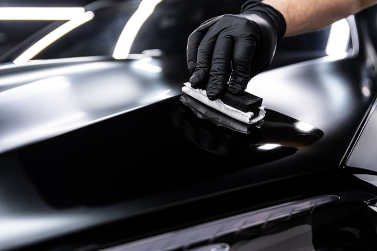 Ceramic coating application